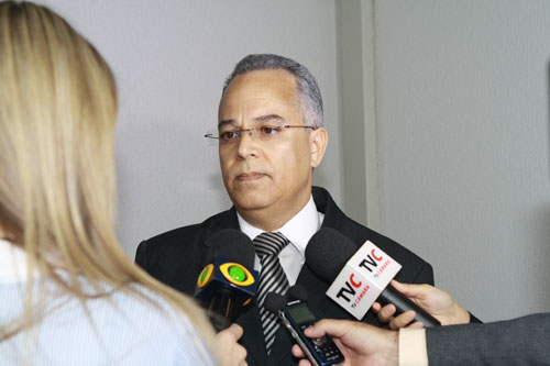 O Conselheiro em exercício, Gilberto Diniz, concedeu entrevista à imprensa local e regional